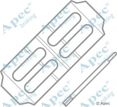 APEC BRAKING kit551 -  Комплектующие, тормозные колодки